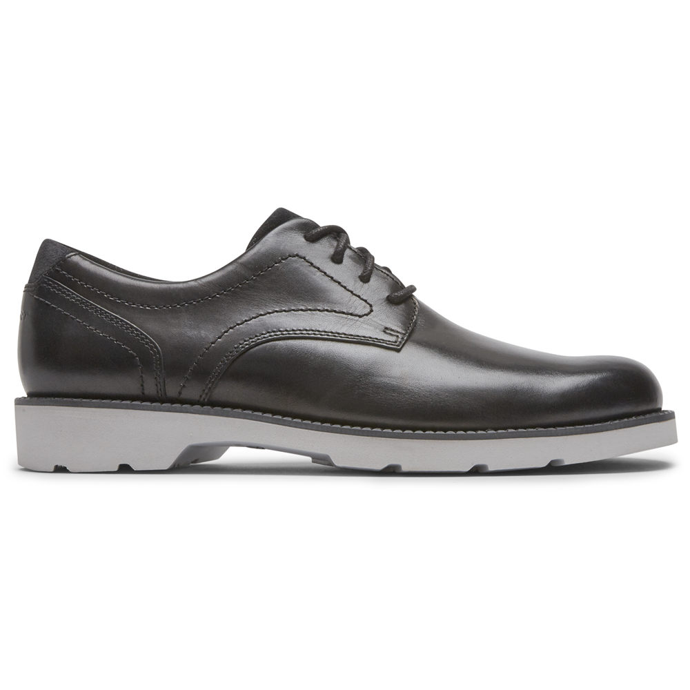 Rockport Singapore Mens Oxfords - Bradlee Plain Toe Black - GF1357046